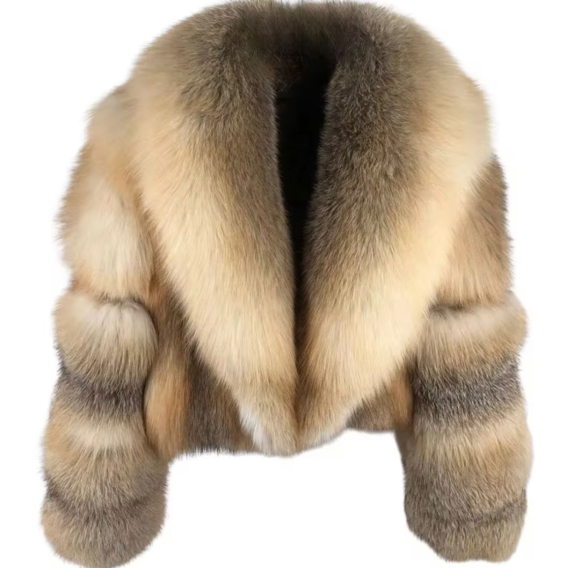 Luxury Short Natural Fur Coat – Premium Fox Elegance